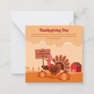 Carte De Correspondance Bon Thanksgiving