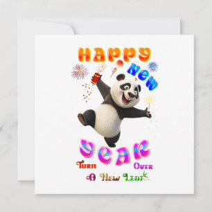 Carte De Correspondance Bonne année, tournez la page