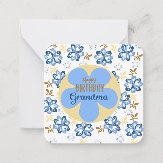 Carte De Correspondance Bonne grand-mère d'anniversaire (Devant)