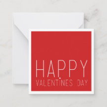 Bonne Valentines Day Flat Note Card
