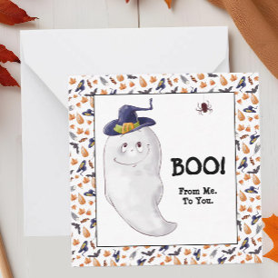 Carte De Correspondance Boo de moi à vous Client Halloween