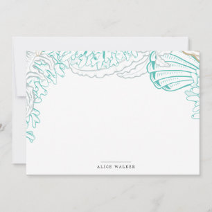 Carte De Correspondance bord de mer turquoise Stationery Note Card