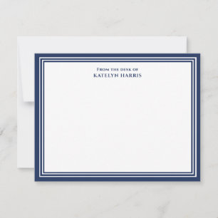 Carte De Correspondance Bordure Bleue Triple De La Marine Du Bureau De Pla