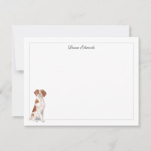 Carte De Correspondance Bordure Brittany Grey Personnalisée