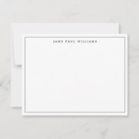 Bordure mince classique noire simple professionnel