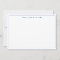 Bordure mince simple minimaliste moderne bleu mari