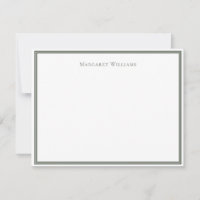 Bordure Vert Sauge Foncé Professionnel Moderne