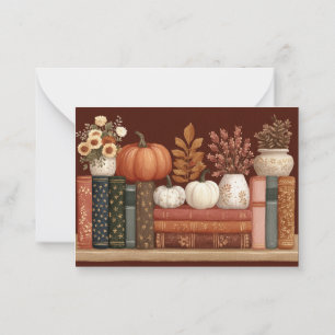 Carte De Correspondance Botanique d'automne moderne