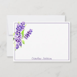 Carte De Correspondance Bouquet de lilas personnalisé