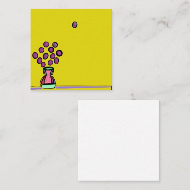 CARTE DE CORRESPONDANCE BOUQUET PURPLE (Devant / Derrière)