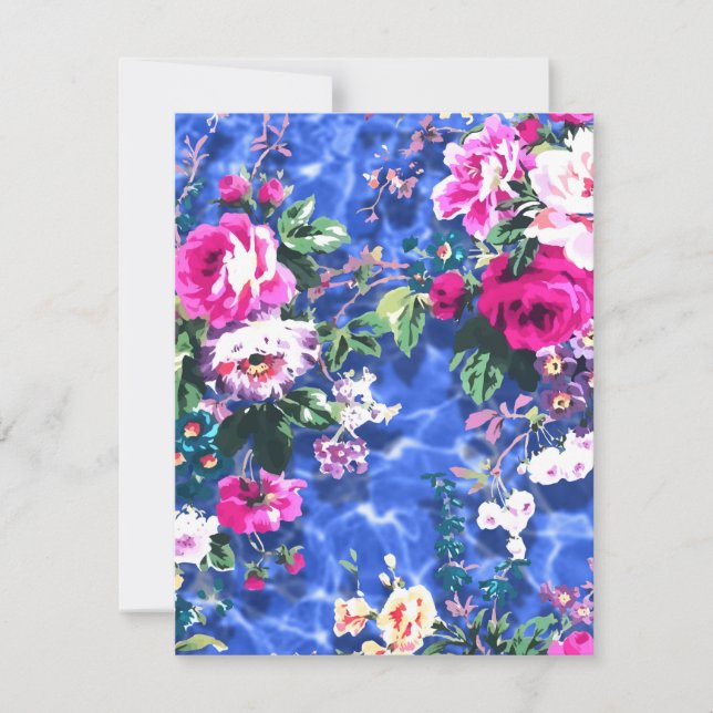 Carte De Correspondance Bouquets avec roses (Devant)