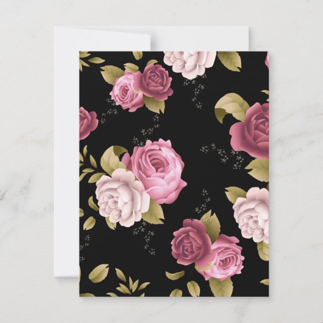 Carte De Correspondance Bouquets de Roses 3 (Devant)