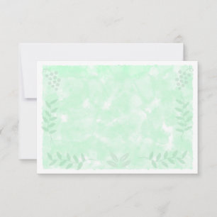 Carte De Correspondance Branches de peinture à l'aquarelle botanique Feuil