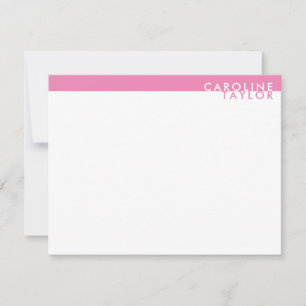 Carte De Correspondance Bubblegum Pink Band Simple Girl