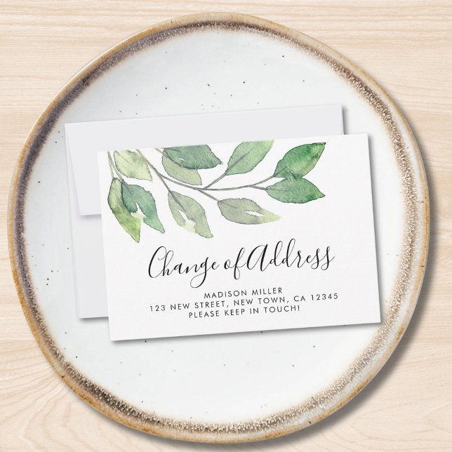 Carte De Correspondance  Budget Change of Address Moving Announcement Card (Créateur téléchargé)