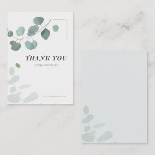 Carte De Correspondance Budget Eucalyptus Botanique Merci de verdure