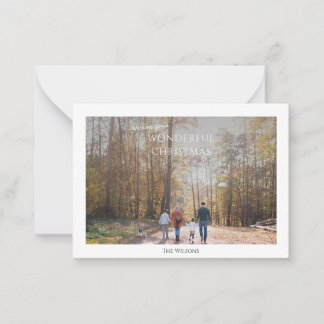 Carte De Correspondance budget merveilleux noël deux photo noël