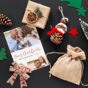 Carte De Correspondance budget Noël biscuits boissons bonbons 3 photo