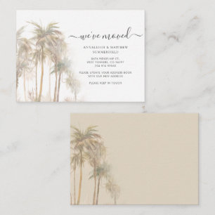 Carte De Correspondance Budget Nous avons déplacé des palmiers en mouvemen