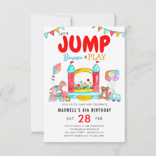 Carte De Correspondance Budget Rebondissons Trampoline Park Anniversaire