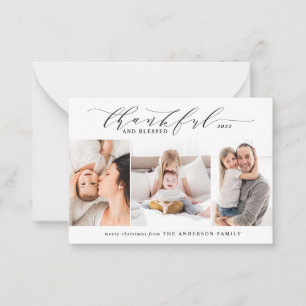 Carte De Correspondance budget reconnaissant et béni 3 photo