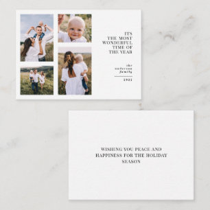 Carte De Correspondance budget Très beau temps noël multi photo