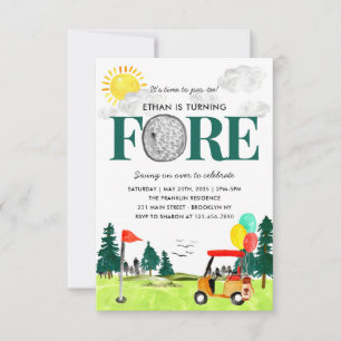 Carte De Correspondance Budget Turning FORE Golf Par 10e anniversaire