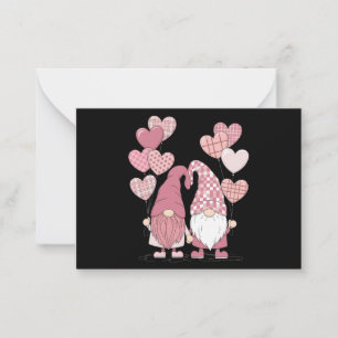 Carte De Correspondance Buffalo rose Plaid Heart Gnomes Saint-Valentin