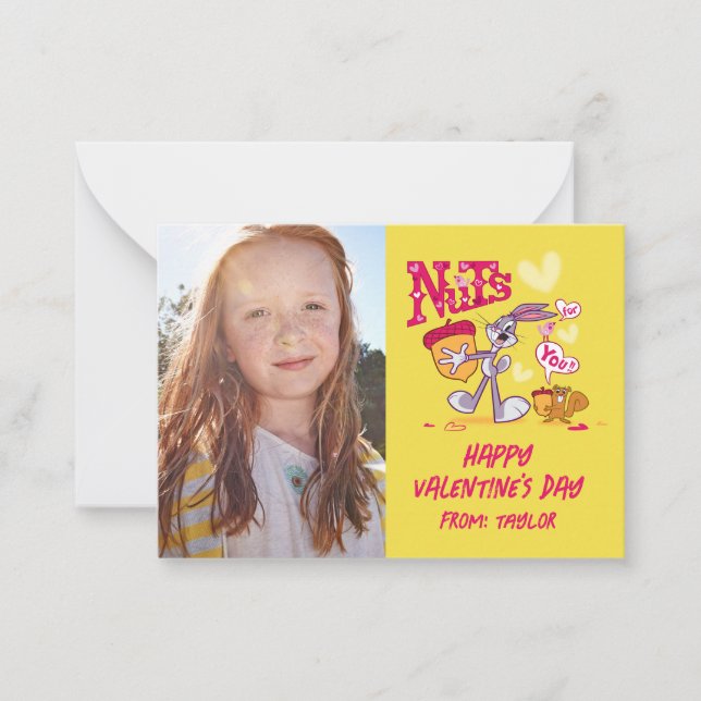 Carte De Correspondance BUGS BUNNY™ C'est l'amour | Saint-Valentin (Devant)