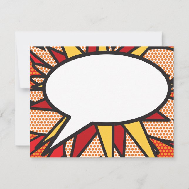 Carte De Correspondance Bulle de dialogue amusante moderne (Devant)