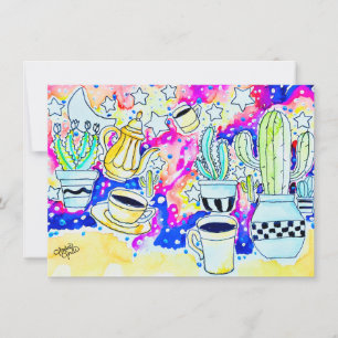 Carte De Correspondance Cactus Café