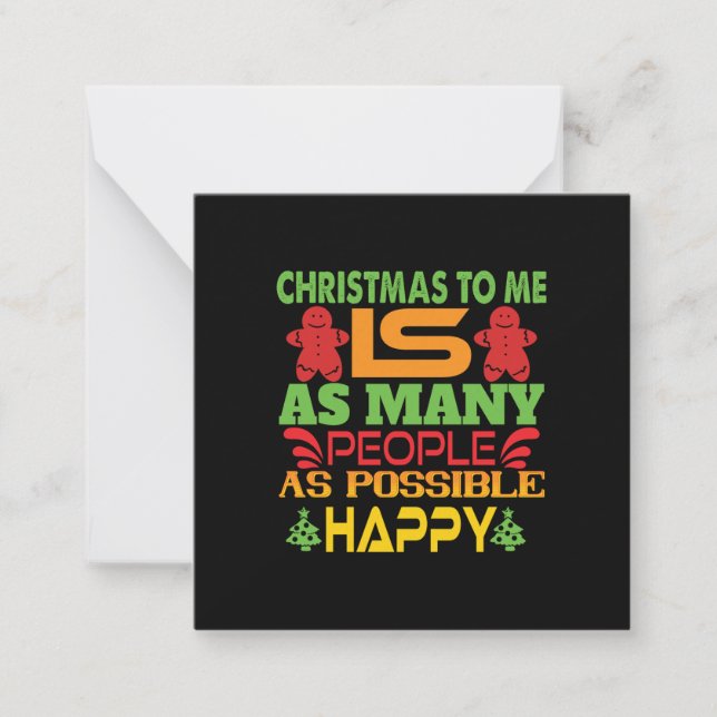 Carte De Correspondance Cadeau de Noël pour moi (Devant)