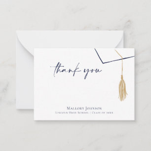 Carte De Correspondance Cadeau de remerciement pour la remise des diplômes