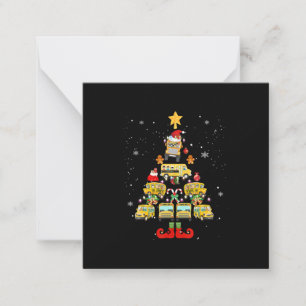 Carte De Correspondance Cadeau de sapin de Noël pour chauffeur d'autobus s