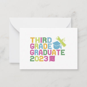 Carte De Correspondance Cadeau de vacances de troisième année 2023 Graduat