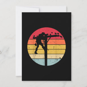 Carte De Correspondance Cadeau d'électricien de ligne