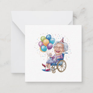 Carte De Correspondance Cadeau drôle d'anniversaire pour grand-mère âgée p