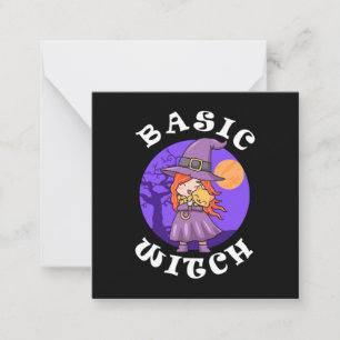 Carte De Correspondance Cadeau Halloween   Sorcière de base