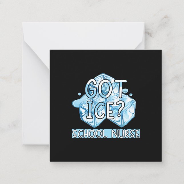 Carte De Correspondance Cadeau infirmière | Infirmière de l'école de glace (Devant)