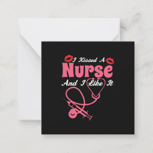 Carte De Correspondance Cadeau infirmière J'Ai Baisé Une Infirmière Et J
