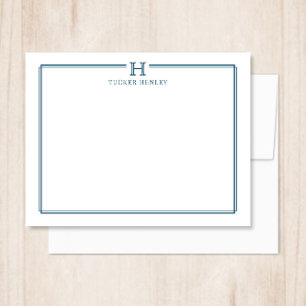 Carte De Correspondance Cadeau Initial pour les hommes Papeterie de Bureau