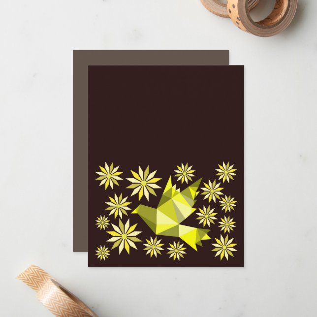 Carte De Correspondance Cadeau inséparable (Devant/Arrière en situation)