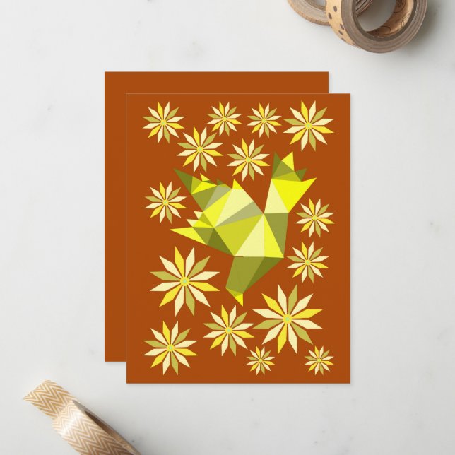 Carte De Correspondance Cadeau inséparable (Devant/Arrière en situation)