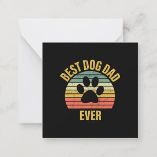 Carte De Correspondance Cadeau Papa Meilleur Papa Chien Ever