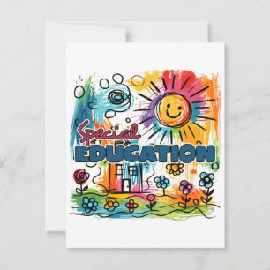 Carte De Correspondance Cadeau pour enseignant   Éducation spécialisée
