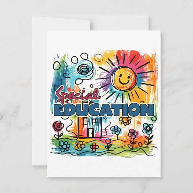 Carte De Correspondance Cadeau pour enseignant | Éducation spécialisée (Devant)