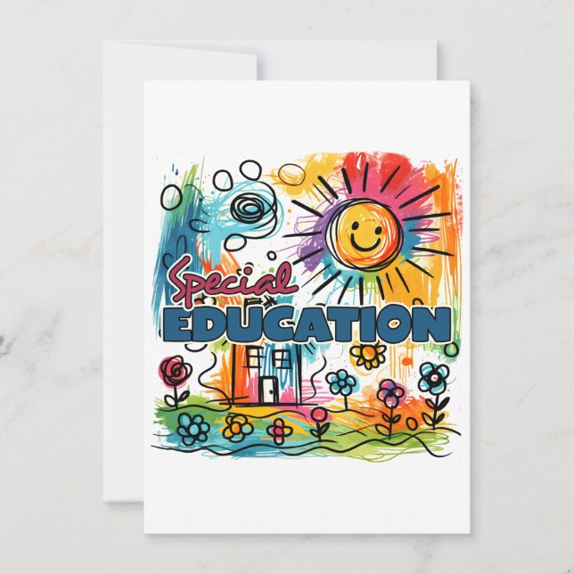 Carte De Correspondance Cadeau pour enseignant | Éducation spécialisée (Devant)