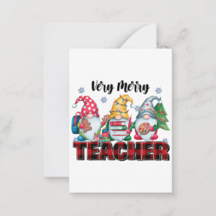Carte De Correspondance Cadeau pour Enseignant Enseignant Très Joyeux