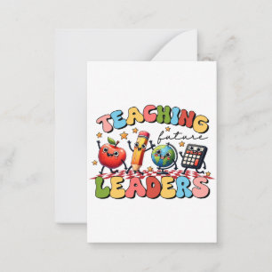 Carte De Correspondance Cadeau pour Enseignant Enseigner les futurs lead