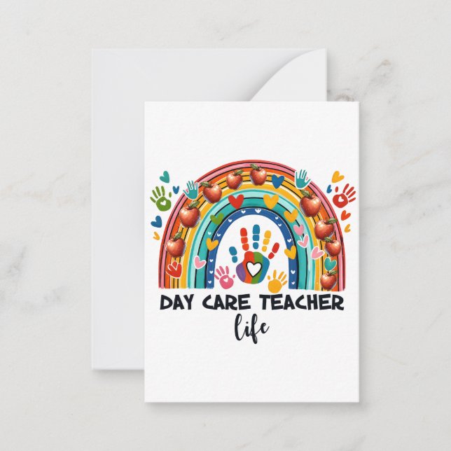 Carte De Correspondance Cadeau pour Enseignant | Vie d'Enseignant en Garde (Devant)